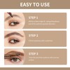 Eyebrow Contouring Pen, Waterproof Microblading Eyebrow Pencil with 4-Prong Micro-Fork-Tip