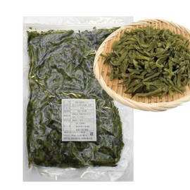 Eolosi M32 Naruto Water Boiled Salted Wakame Seaweed Original Stem Cut 28.2 oz (800 g) with Convenient Zipper