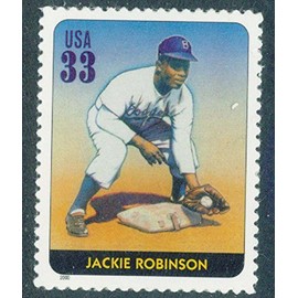 Jackie Robinson Baseball Player U.S. Postage Stamp Mint, Never hinged