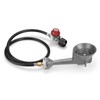 WADEO Propane Burner Head, High Pressure Cast-Iron Round Turkey Fryer