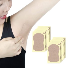 Lasando Sweat Sheet, Underarm Sweat Pad, Underarm Sweat Absorption Pad, Direct Attachment to Armpits, Fragrance, Prevents Faded Stains & Heat Prevention, Skin Color, 10 Pieces, Used for Soles and Armpits, Unisex