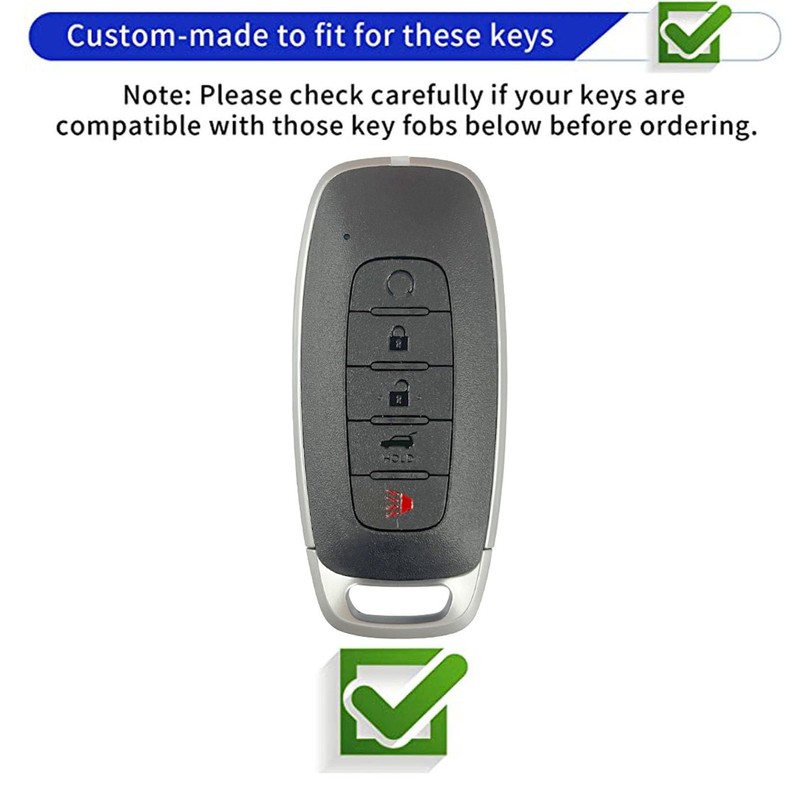 WENHENI Keyless Entry Systems Key for Nissan Key Fob Cover