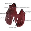 Harssidanzar GM028E Men's Full Finger Goatskin Leather Touchscreen Motorcycle Gloves