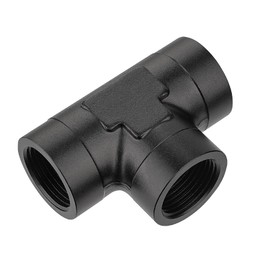 EVIL ENERGY 3/4 NPT Female Tee Fitting Adapter T Union Aluminum Black