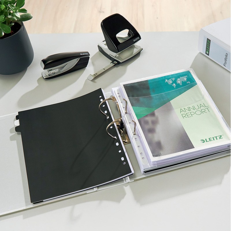 Leitz 10505095 Quality Folder 180° A4 Climate-Neutral 100% Recycled Cardboard,