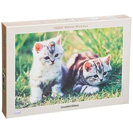 1000 Piece Jigsaw Puzzle, 19.6" X 29.5" - Kittens on Grass