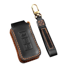 Kinotaka Smart Key Case, For Mitsubishi / Nissan, Premium Genuine Leather, Delica D5, Outlander, PHEV, ek Space, Days B21W, Days B21W, For Days Lukes, B21A, etc., Double-Sided Slide Type, Key Holder,