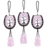 rockcloud Horseshoe Tree of Life with Crystals Tassel Wall Hanging