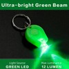 RaySoar 6 Pack Ultra Bright Green Light Keychain Flashlight, Mini