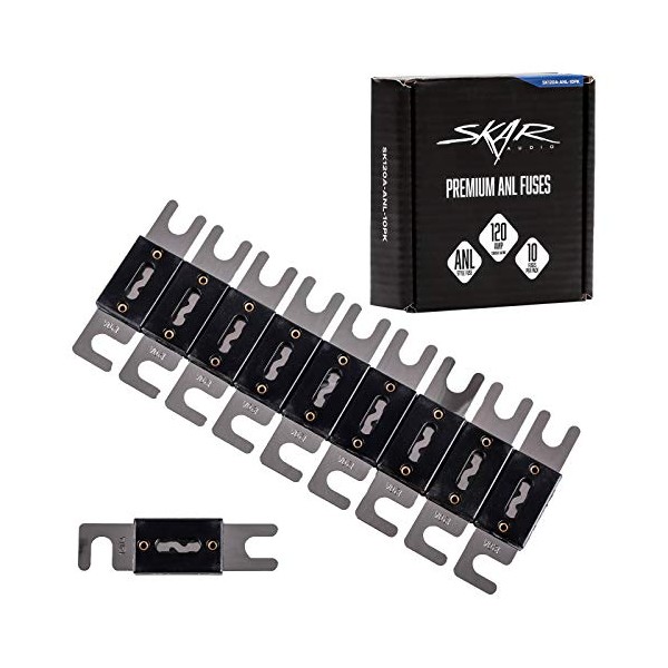 Skar Audio 120 Amp Nickel Plated ANL Fuses (10 Pack)