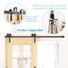 ZEKOO Bypass Sliding Door Hardware Kit 9 FT: Single Track