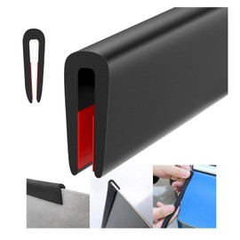 WZERHO Rubber Edging Strip Black Plastic Trim Seal Grommet for Greenhouse, Sheet Metal Door Frame, Windows