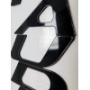 Advanced Trims Rear Bumper Gloss Black Plastic Letters Inserts for