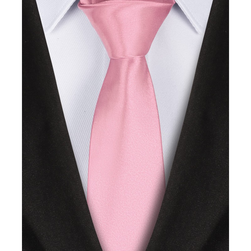 Lollanda Men Ties Pink Wedding Ties Solid Color Ties Formal