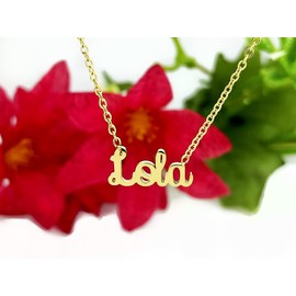 Damen-Halskette mit Namen, Edelstahl, mit Original-Geschenkbox, personalisierter Schmuck für Freunde, Brautpaar Only Faith, standard, Edelstahl, Nicht zutreffend.