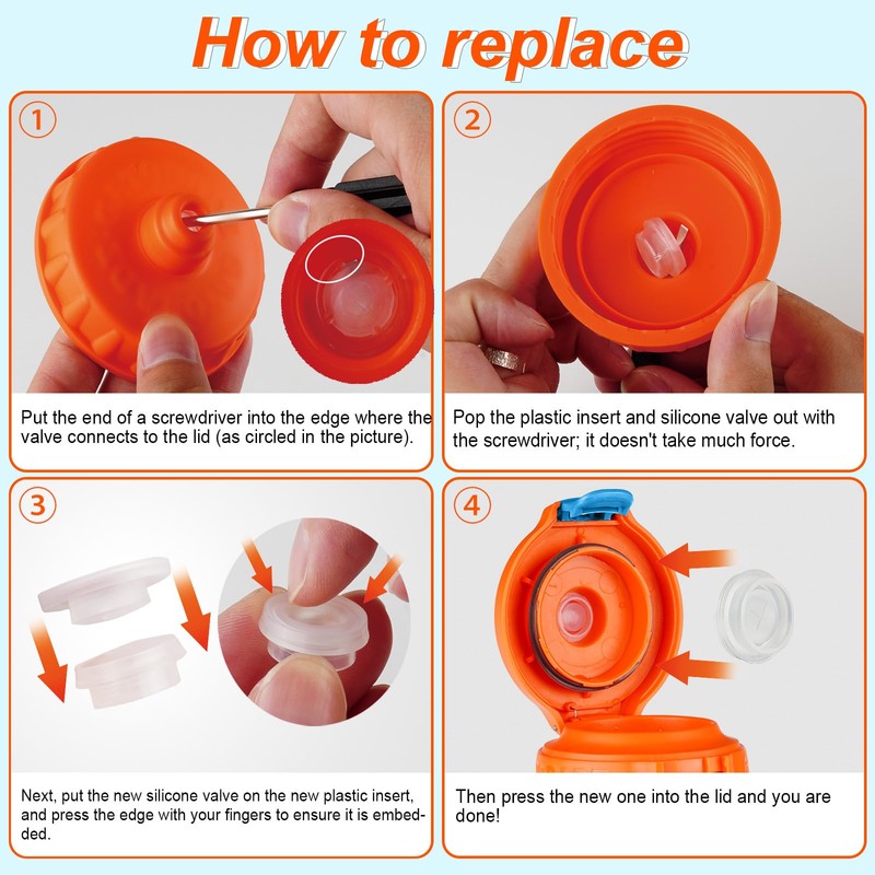 Dispensing Valves and Replacement Gaskets Compatible with Gatorade GX Water