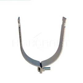 Highcraft CLST-GE34-10 Strut Clamp Electro Galvanized Steel, for 3/4 in. Pipe (PKG=10), Chrome