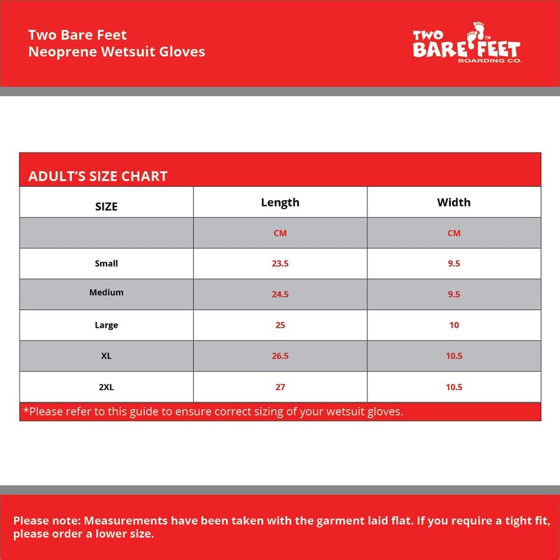 Two Bare Feet 5mm Neoprene Wetsuit Gloves Adults – Premium