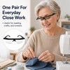 Adjustable Reading Glasses with Variable Focus Lens – +3D to