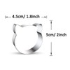 WDYJMALL Cat Shape Cookie Cutter - A
