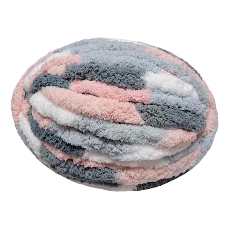 Hilados Gruesos Y Gruesos Que Rellenan Los Hilados Rosa Gris