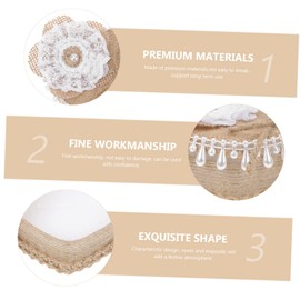 SHOWERORO Heart Shaped Ring Pillow Decorative Jewelry Box for Earrings Rings Compact Lightweight