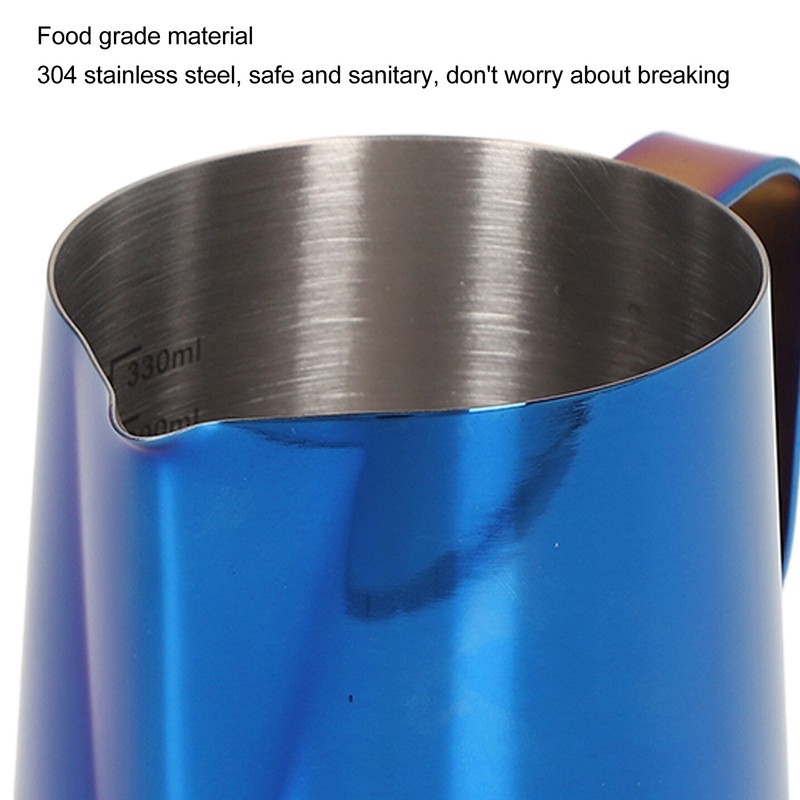 350ml Coffee Milk Frothing Pitcher Cup Thickened 304 Stainless Steel