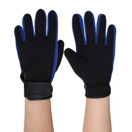 Wetsuit Gloves 3mm Neoprene Gloves Thermal Scuba Diving Gloves Non-slip Winter Swimming Gloves Adjustable Snorkel Aquatic Gloves for Adults Diving Snorkeling Surfing Water Sports