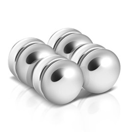 4PCS Hijab Magnet, Strong Hijab Magnets Pins Multi-Use Scarf Magnets for Women Girls Kids Scarf Magnets for Hijab (Silver)