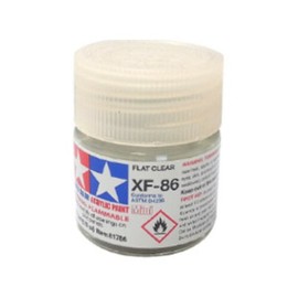(81786) Tamiya Acrylic Paint XF-86 Flat Clear Matte 10ml / (81786) 타미야 아크릴 도료 XF-86 플랫 클리어 무광 10ml