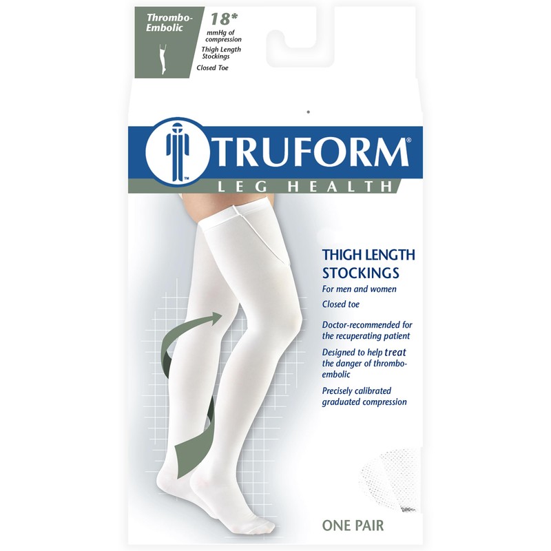 Truform Surgical Stockings, 18 Mmhg Compression For Men And Women,