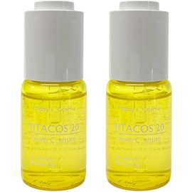 Today's Cosme Vitacos 20 Serum, 0.7 fl oz (20 ml), Set of 2, Beauty Serum, W Vitamin C Formulation, Korean Cosmetics