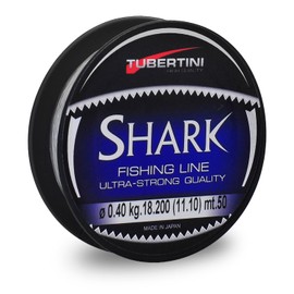 TUBERTINI - Shark Fishing Line Ideal for Leaders Spool of 50 m Diameter from 0.12 mm to 0.40 mm (Diameter 0.230 mm - 6.30 kg)