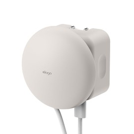 elago Charger Cable Management Case, Cord Reel Organizor Compatible with MacBook Air 13" M2 M3 M4 2022 2024 2025, MacBook Air 15" M2 M3 M4 2023 2024 2025 [A3240] [A3113] [A3241] [A3114] 35W (Stone)