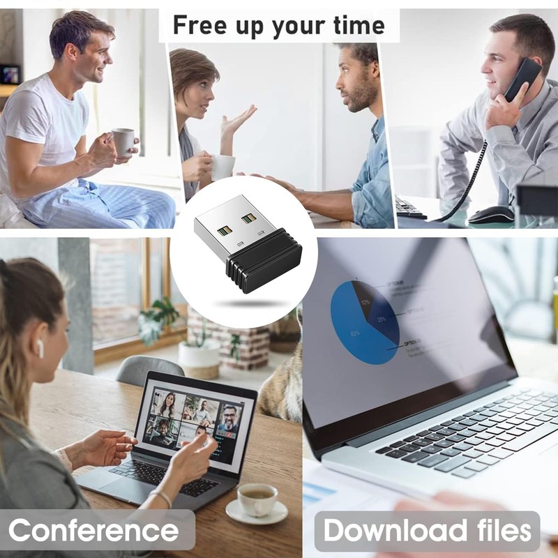 Ezranova USB Mouse Mover Jiggler - Undetectable, Driver-Free, Automatic Mini