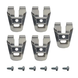 New Version Belt Clip for Ryobi, 5Pcs Drill Clip for Tool Belt 633586002 636181001 Replacement Part with Screws, Stainless Steel Driver Hook for Ryobi/Ridgid 18 volt Tools