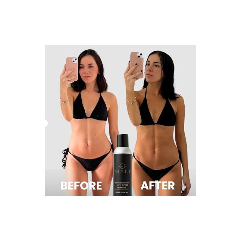 MALI Autobronceador Corporal en Spray | Tono Oscuro | Vegano,