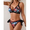 Aidonger Bikini Sets for Women Floral Two Piece Bathing Suit