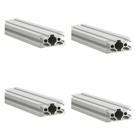 Silver 2040 Aluminum Extrusion Profile European Standard Linear Rail 2040 Aluminum Profile Frame Machine DIY 3D printer workbench CNC (200mm) 4PCS