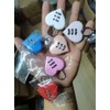 2pc Mini Blue and Pink Combination Lock, Heart Shape 3