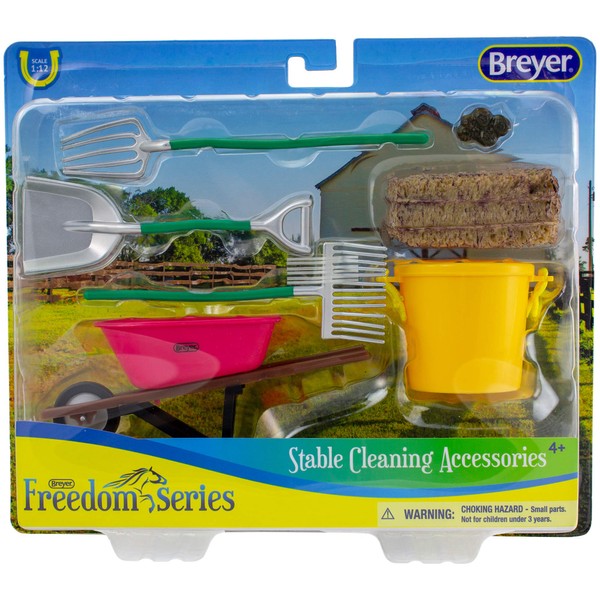 BREYER Classics Stable Cleaning Accessories Toy 10"L X 2.375"W X 8.5"H