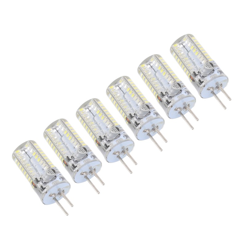 6Pcs GY6.35 LED Bulbs 5W AC 12V Warm White 2700
