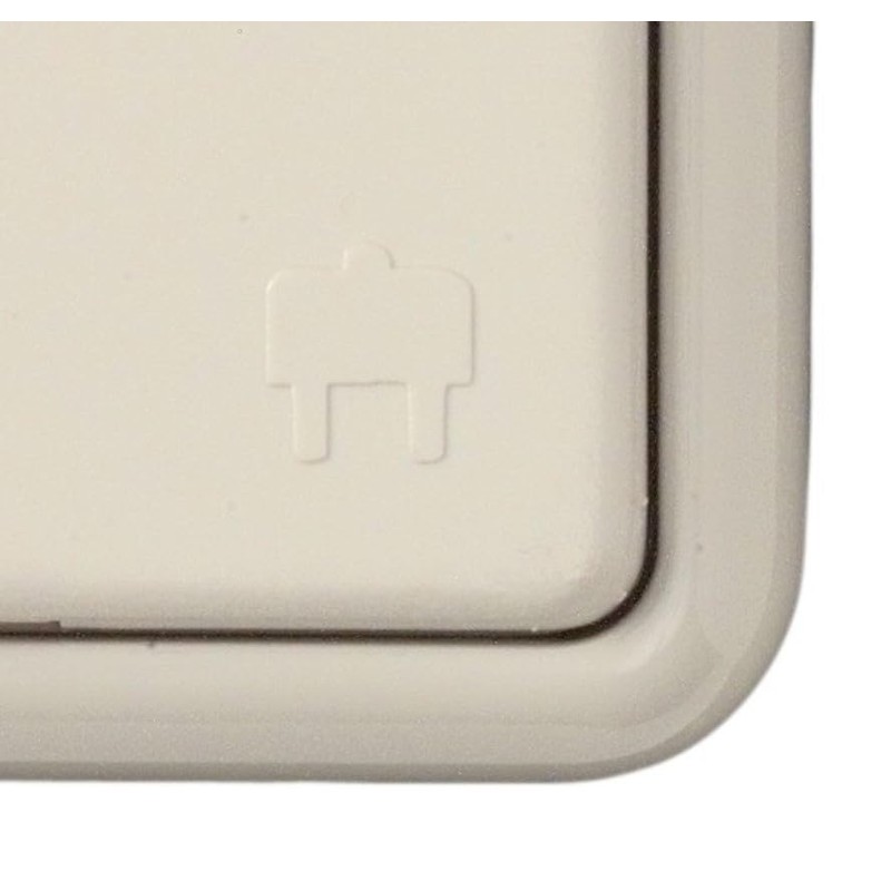 Unitec 40498 Socket Outlet For Flush-Mounted White Wet Room