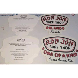 Ron Jon Surf Shop Lot of 4 Ron Jon Surf Shop "One Of A Kind" Cocoa Beach & Orlando Sticker
