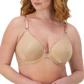 Bali Women's Comfort Revolution Front-Close Shaping Underwire Bra, Nude,38D