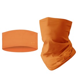 WK IEASON 1pc Multifunctional Silk Cooling Headband Neck Gaiter Scarf, Bandana Summer Face Scarf and 1pc Sport Headband for Men and Women, Ice Silk Feeling and Quick Dry