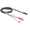 Delock Cable Audio 3.5 mm Jack Plug > 2 x