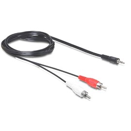 Delock Cable Audio 3.5 mm Jack Plug > 2 x RCA Male 1.5 m