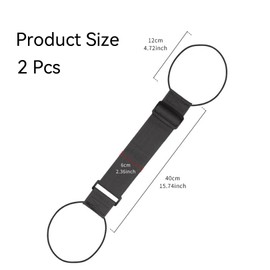 2 Pcs Elastic Luggage Straps,Case Strapes for Suitcase,Adjustable Luggage Belt Straps for Suitcases Attach Bags,Elastic Fastening Suitcase Belt Strap for Baggage,Travel Suitcase Accessory