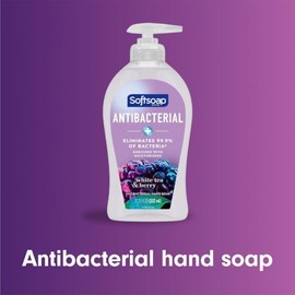 Softsoap Jabón de manos líquido antibacteriano, té blanco y fusión de bayas, 11.2 onzas líquidas (paquete de 6)
